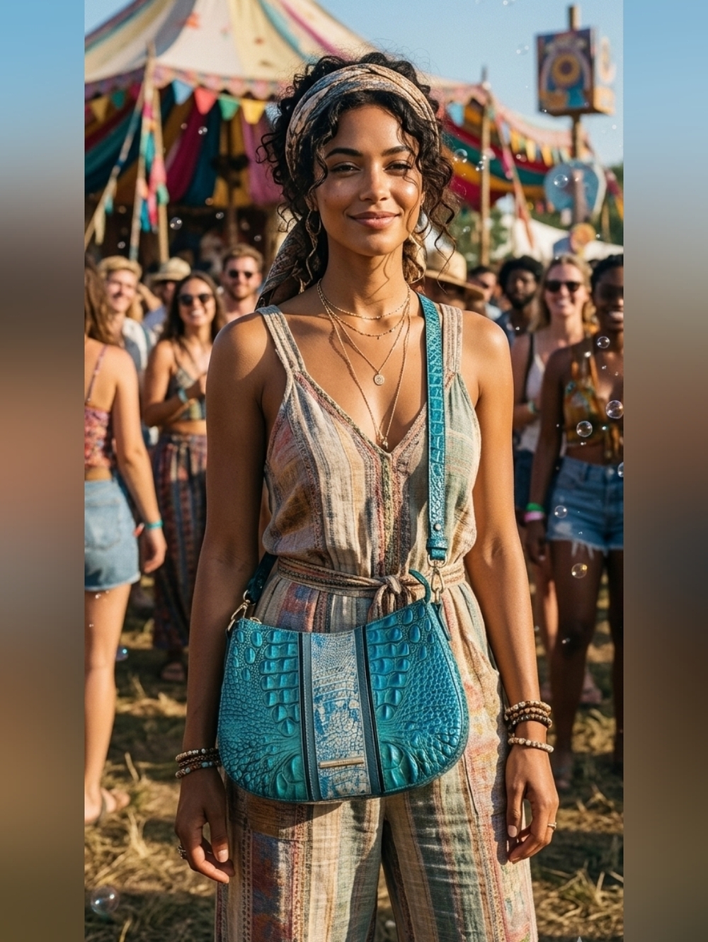 🐊🫰🏼 Brahmin Shayna Croc Embossed Crossbody Bag in Peacock Shimmer